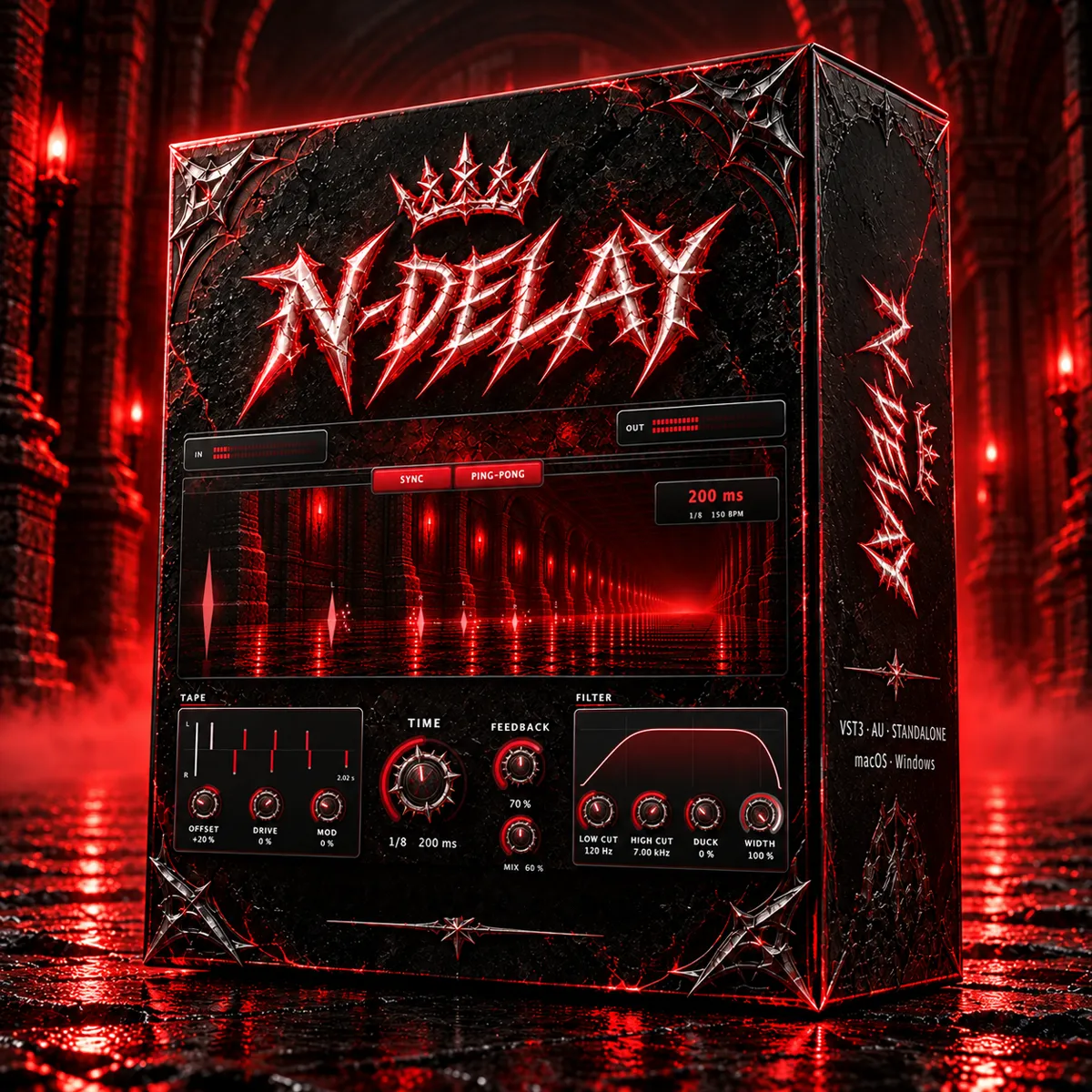 N-DELAY delay plugin box