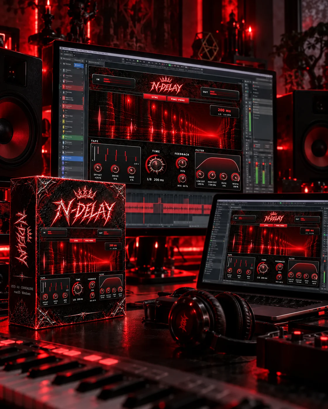N-DELAY in a studio