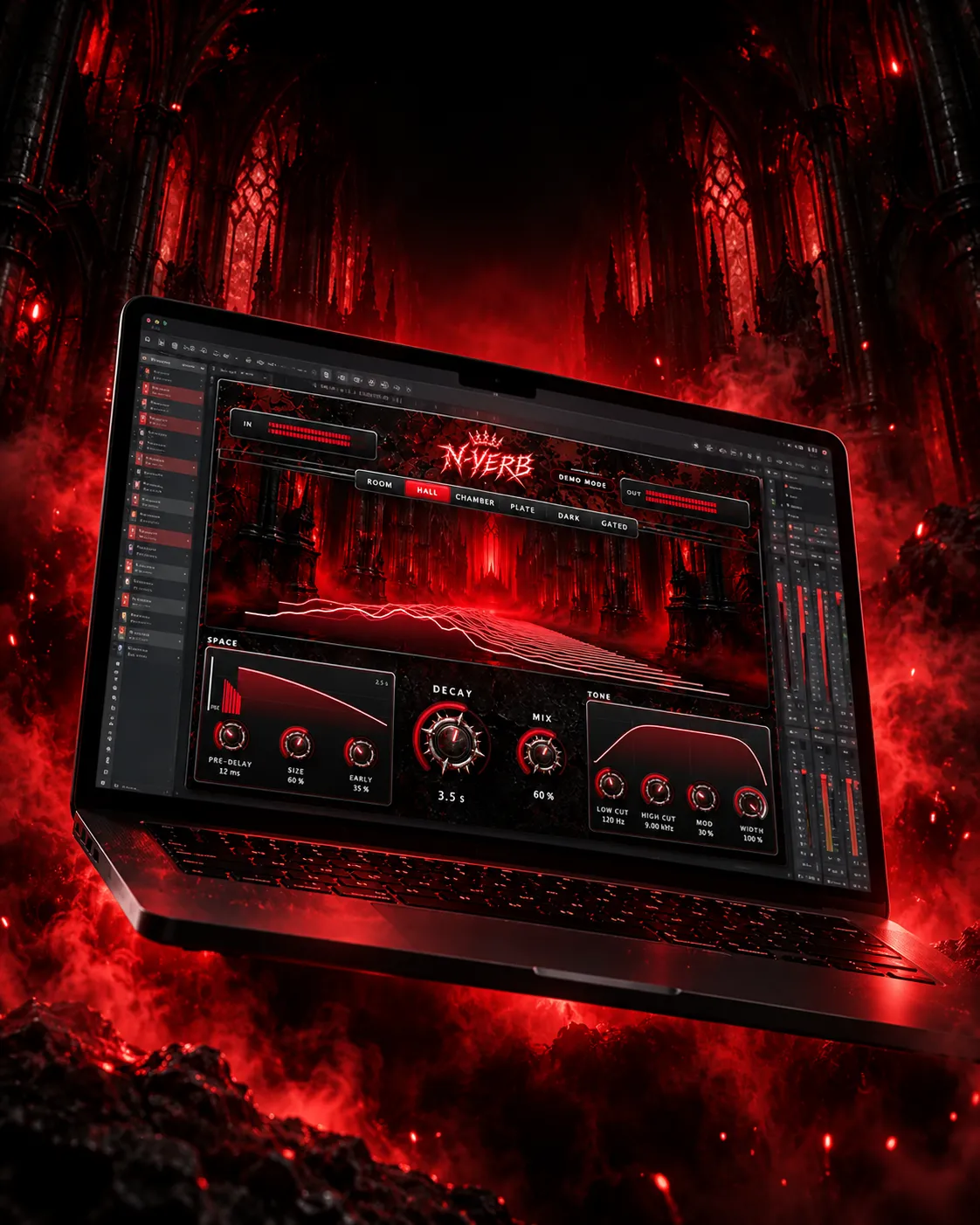 N-VERB on a laptop